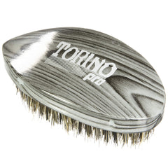 Torino Pro Wave Brush #74 curved pointy tip close-up for crown shaping and wave definition