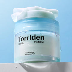 Torriden DIVE IN 5D hyaluronic structure closeup demonstrates layered hydration.