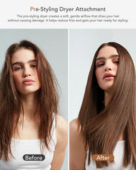 TOSAGE soft airflow on hair for gentle pre-styling and frizz reduction