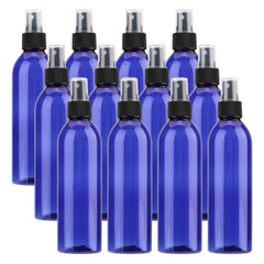 Tosnail 12-pack blue spray bottles with black mist sprayers for DIY tasks and cleaning.