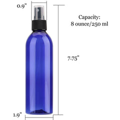 Tosnail blue 8 oz bottle showing compact, easy-to-handle size for home use.