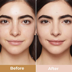 TOSOUATOP foundation full-coverage application showing even complexion outdoors.