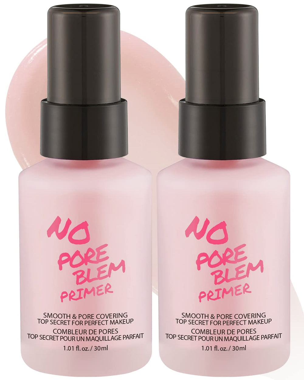 Touch in Sol No Pore Blem Primer bottle shows a pore-minimizing base for smoother makeup.