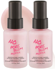 Touch in Sol No Pore Blem Primer bottle shows a pore-minimizing base for smoother makeup.