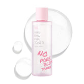 Touch in Sol No Poreblem toner bottle—pore refining for smoother skin.