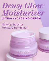 Touch in Sol Pretty Filter Waterful Glow Cream close-up showing silky texture and glow.