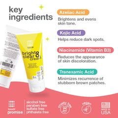 TOUCH Radiance Cream texture swatch demonstrates smooth application for even tone.