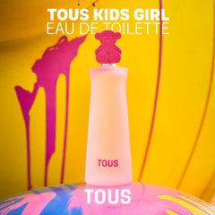 TOUS Kids Girl EDT bottle back hints at kid-friendly formula for sensitive skin.