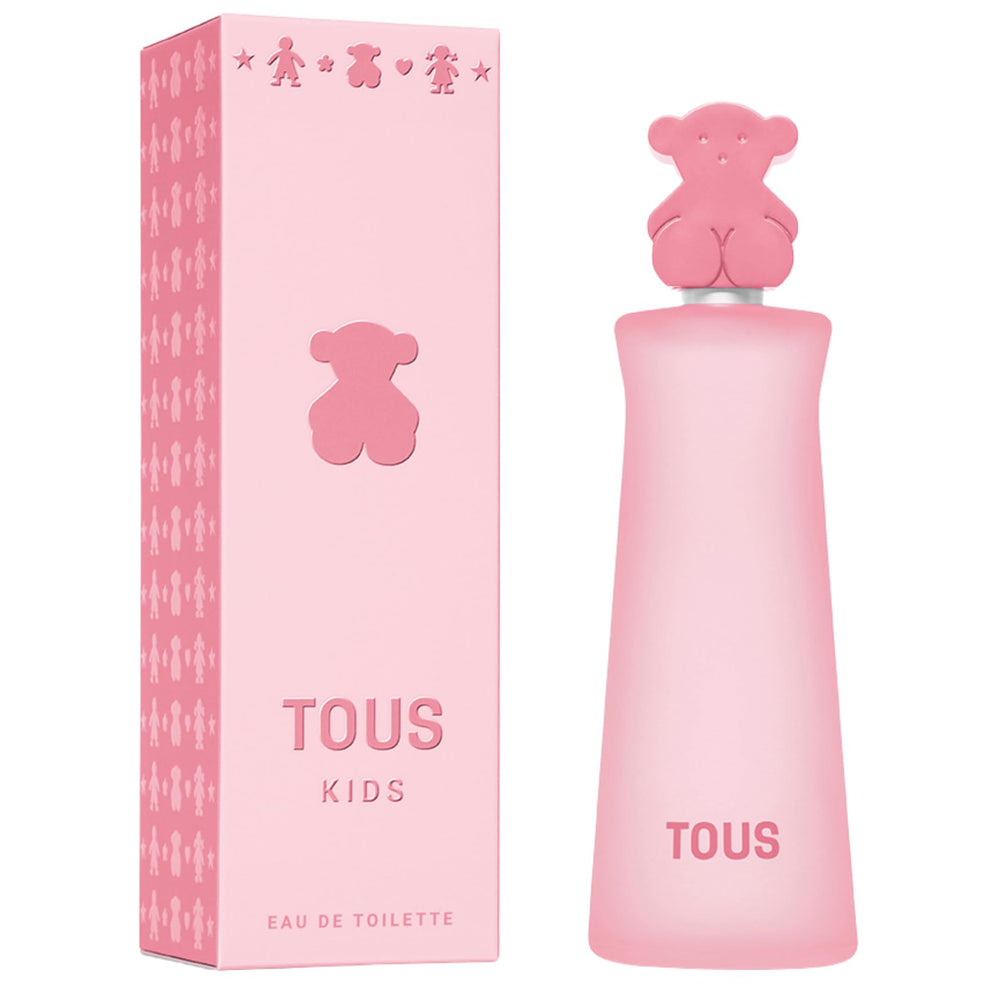 TOUS Kids Girl EDT bottle front reveals a gentle fruity scent for daily wear.