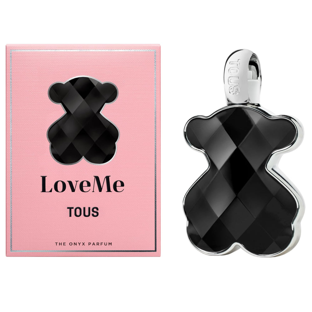 TOUS Love Me Onyx Parfum bottle exudes daily-wear elegance