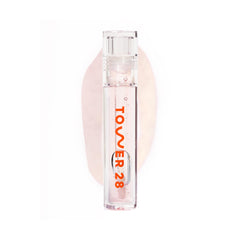 Tower 28 ShineOn Lip Jelly Chill clear gloss with non-sticky shine for hydrated lips.
