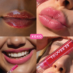 ShineOn Lip Jelly XOXO swatch shows milky rosy-brown color for everyday wear