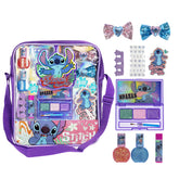 Townley Girl disney lilo-stitch makeup bag shown as portable party-ready accessory