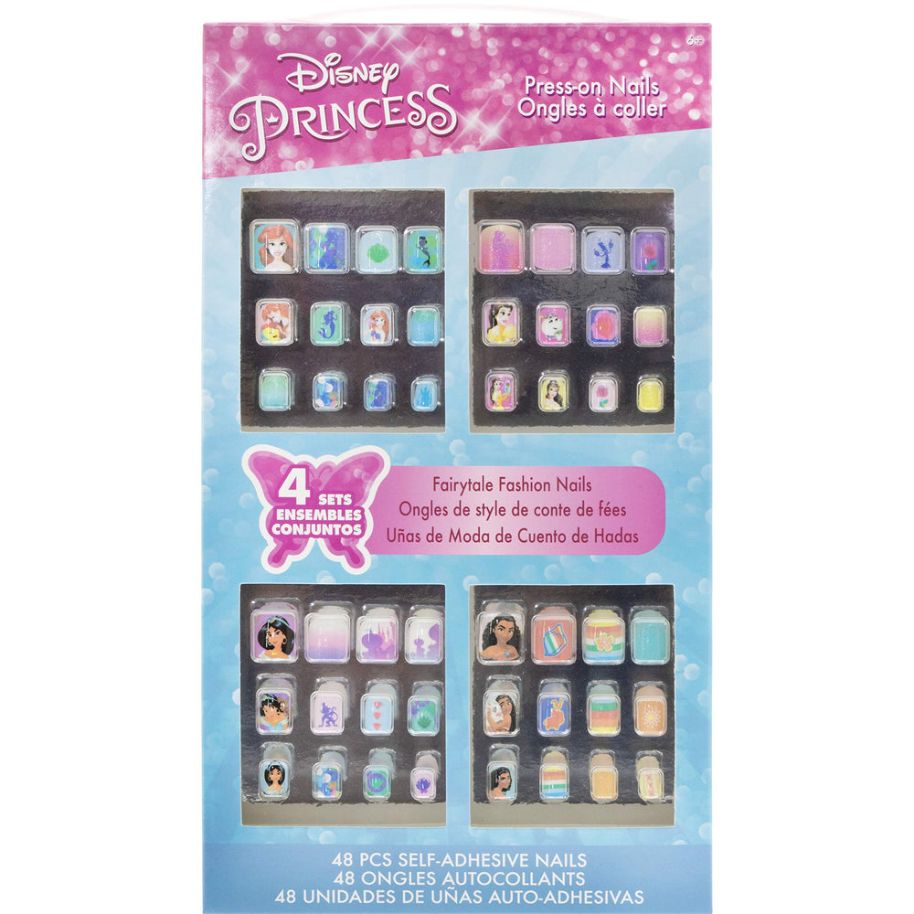 Townley Girl Disney Princess 48-pcs nails set for colorful party nail looks