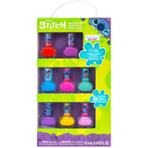 Townley Girl Disney Stitch nail polish 8pc kit offers vibrant colors for playful manis.
