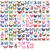 TOYMIS 100pcs butterfly tattoos packaging shows value for party favors and gifts.