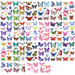 TOYMIS 100pcs butterfly tattoos packaging shows value for party favors and gifts.