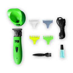 TPOB Ghost X blade detail reveals skin-safe deep-tooth blades for smooth passes.
