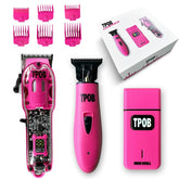 TPOB Slime 2 candy-pink clipper in action for precise fades