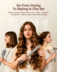 Tqcir 1-25in auto-wrap-curler creates voluminous curls with Coanda airflow.