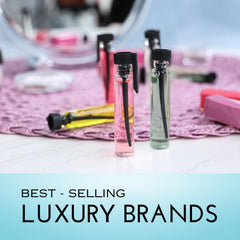 Tradeberry women's perfume samples travel-ready box open for on-the-go discovery.