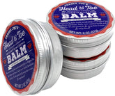 Trader Joe's Head to Toe Balm 3-Pack on shelf demonstrates versatile moisture for lips and skin.