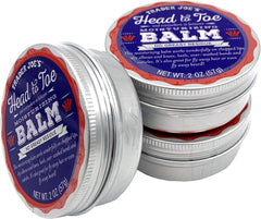 Trader Joe's Head to Toe Balm 3-Pack on shelf demonstrates versatile moisture for lips and skin.