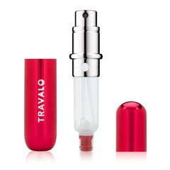 Travalo Classic HD Genie-S pump assembly demonstrates quick, clean scent transfer.