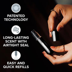 Travalo Classic HD TSA-approved design for easy carry-on fragrance.