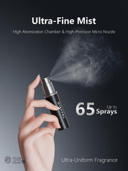 Travalo hd-nozzle-fine-mist demonstrates salon-quality spray wherever you are.