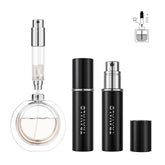 Travalo refillable perfume atomizer travel-size Essenti-Black for on-the-go scent application.