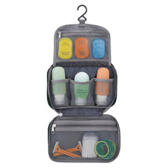 Travelon hanging swivel hook feature enabling hands-free access