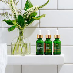 Tree of Life Beauty niacinamide serum 1oz bottle improving moisture and barrier support.