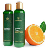 Tree of Life Beauty Vitamin C Cleanser pour shows a clear formula suitable for gentle cleansing.