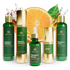 Tree of Life Beauty Vitamin C Cleanser pump—brightening cleanse that moisturizes as it washes away impurities.