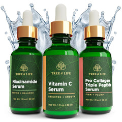 Tree of Life Beauty vitamin C serum 1oz bottle for brightening and antioxidant support.