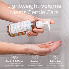 Tree to Tub Biotin Fine Hair Shampoo ingredients organic aloe indicate scalp-friendly hydration