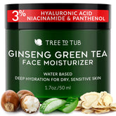 Tree to Tub hydrating face moisturizer bottle provides lightweight hydration for all-day comfort.