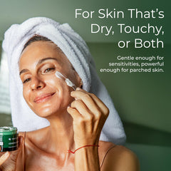 Tree to Tub hydrating face moisturizer texture closeup shows smooth non-greasy finish.