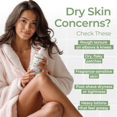 Tree to Tub Unscented Shea Butter Lotion ingredients close-up shows colloidal oatmeal and aloe.