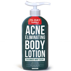 TreeActiv Acne Eliminating Body Lotion 8oz bottle front aiding acne-prone skin hydration