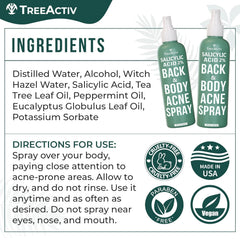 TreeActiv eucalyptus peppermint blend hydrates skin while managing acne-prone zones.
