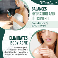 TreeActiv Tea Tree Oil drops closeup signaling purifying cleansing effect