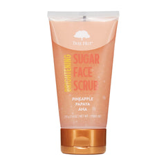 Tree Hut Pineapple & Papaya Face Scrub jar with bright tropical scent for smooth skin.