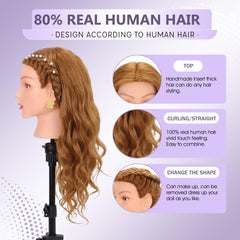 Treosida mannequin head braiding styling demo showcases versatility