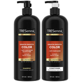 TRESemmé Keratin Smooth Color Shampoo bottle shows color protection for color-treated hair
