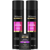 TRESemmé Total Volume hairspray bottle offering long-lasting lift for daily styles.