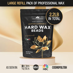 Tress Wellness wax beads 2-2lb open jar — convenient at-home bikini and body waxing.