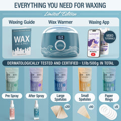 Tress Wellness waxing sticks large and small for precise at-home waxing