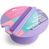 Tress Wellness purple liner inside wax warmer for easy cleanup and reuse